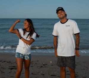 Unisex Little Shark Big Shark Ringer Tee