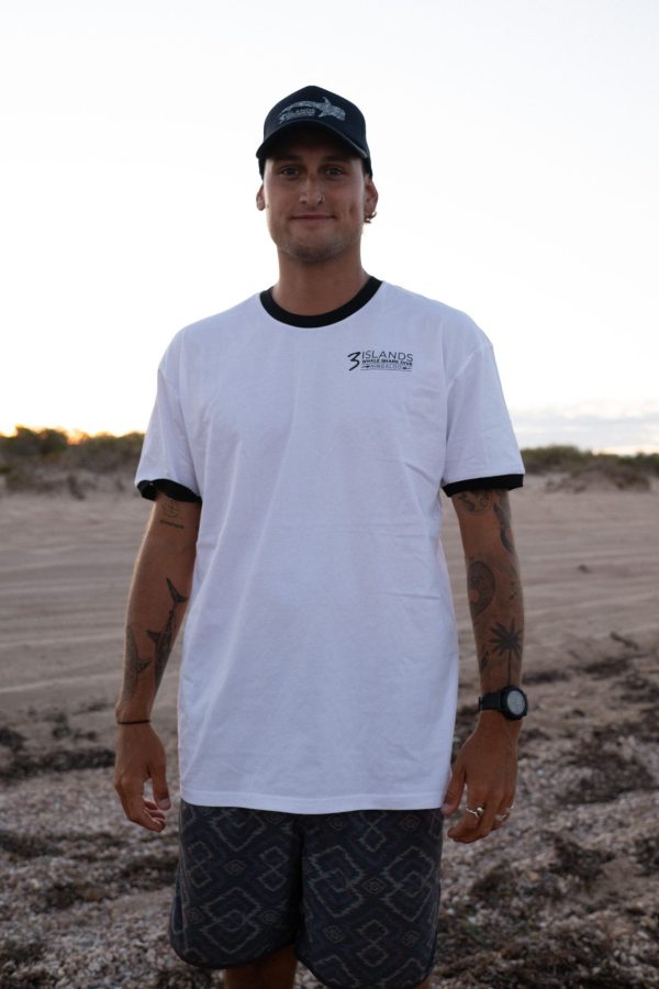 Unisex Little Shark Big Shark Ringer Tee - Image 11