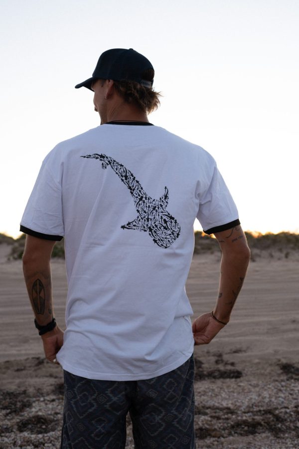 Unisex Little Shark Big Shark Ringer Tee - Image 12